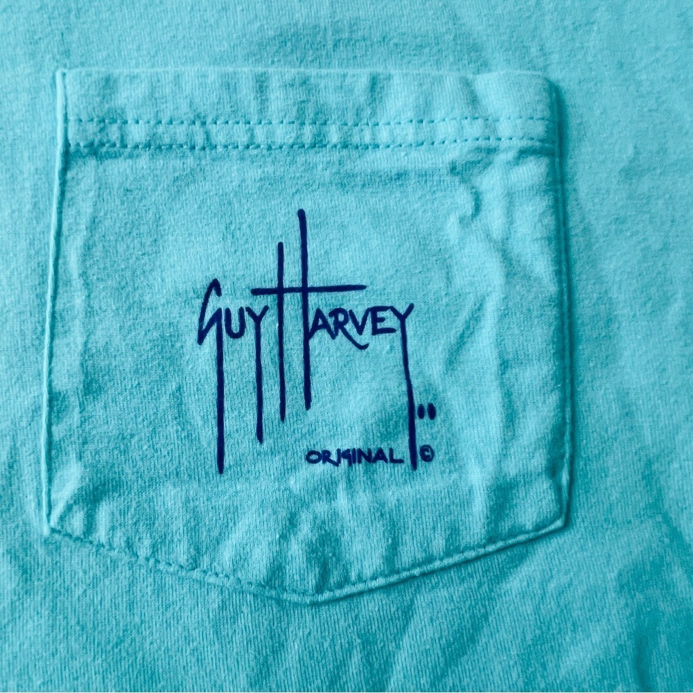 Guy Harvey Turquoise Short Sleeve Tee - Picture 2 of 5